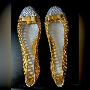 Tory Burch Carlyle Woven Ballet Flats